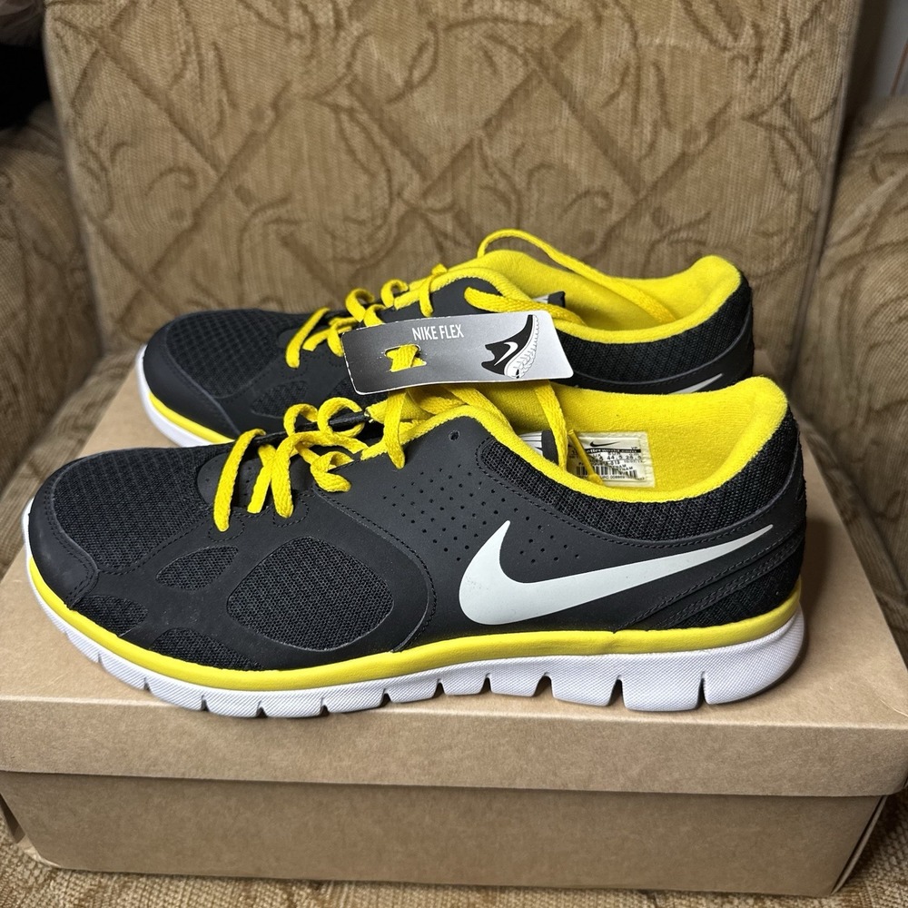 Rare Nike Flex 2012 RN Mens Running Shoes 512019-013 Black Size‎ 10.5 New